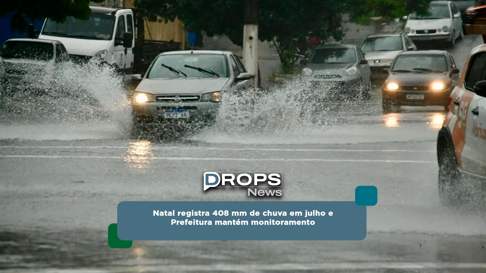 Natal registra 408 mm de chuva em julho e prefeitura mantém monitoramento