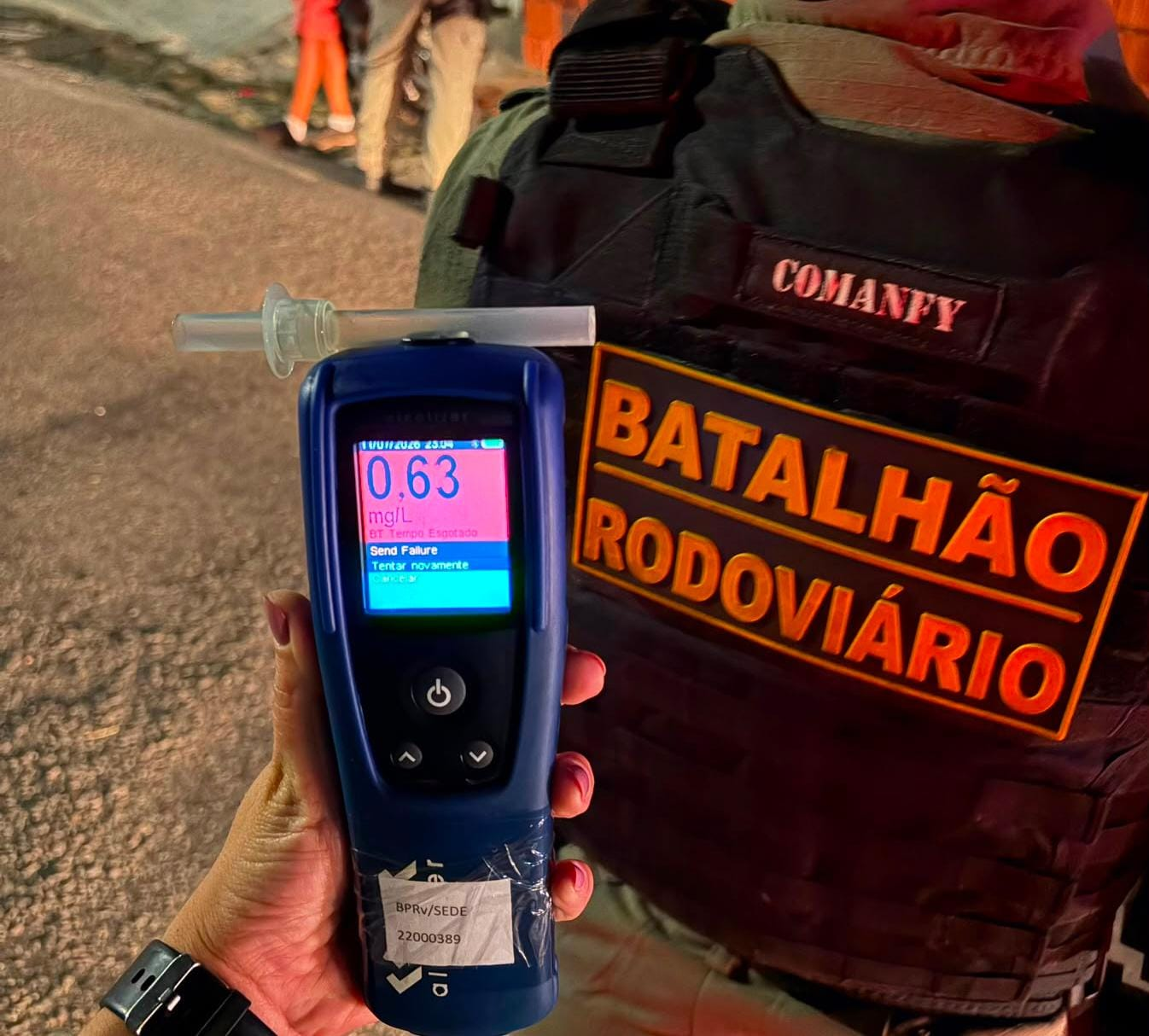Motorista é preso por dirigir embriagado em blitz em Macaíba