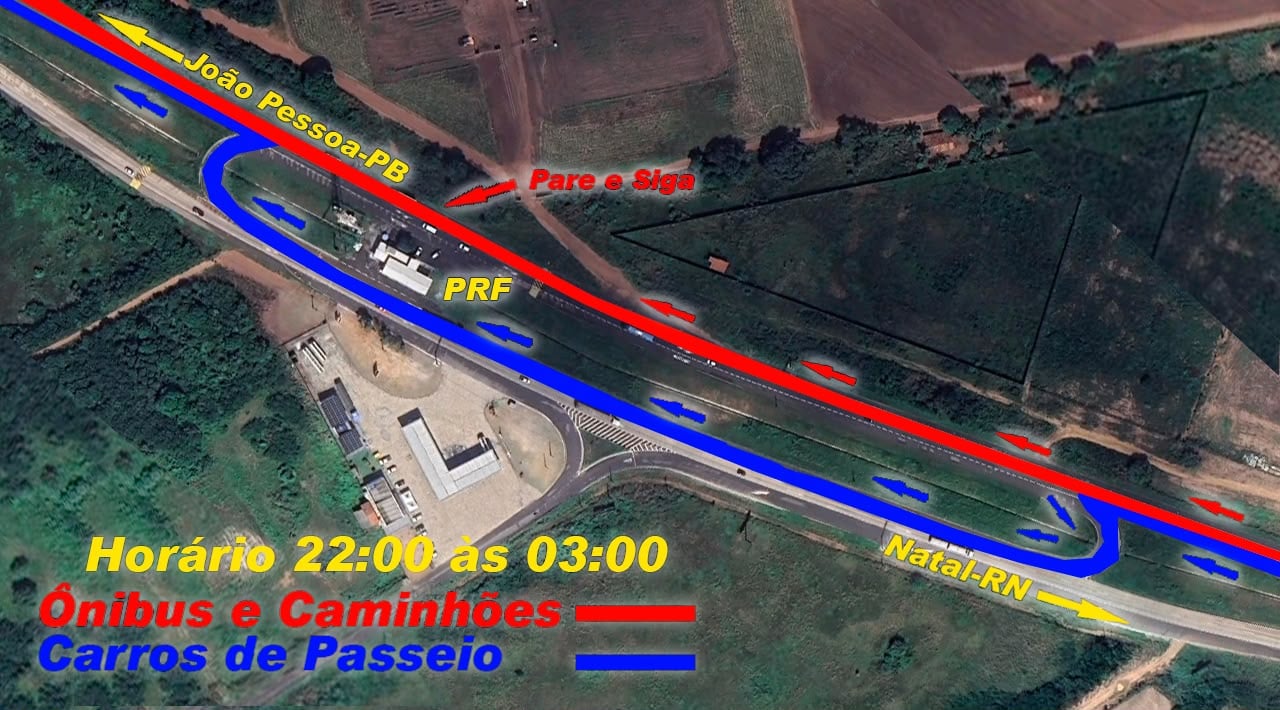 Interdição parcial na BR-101 em São José de Mipibu começa nesta segunda