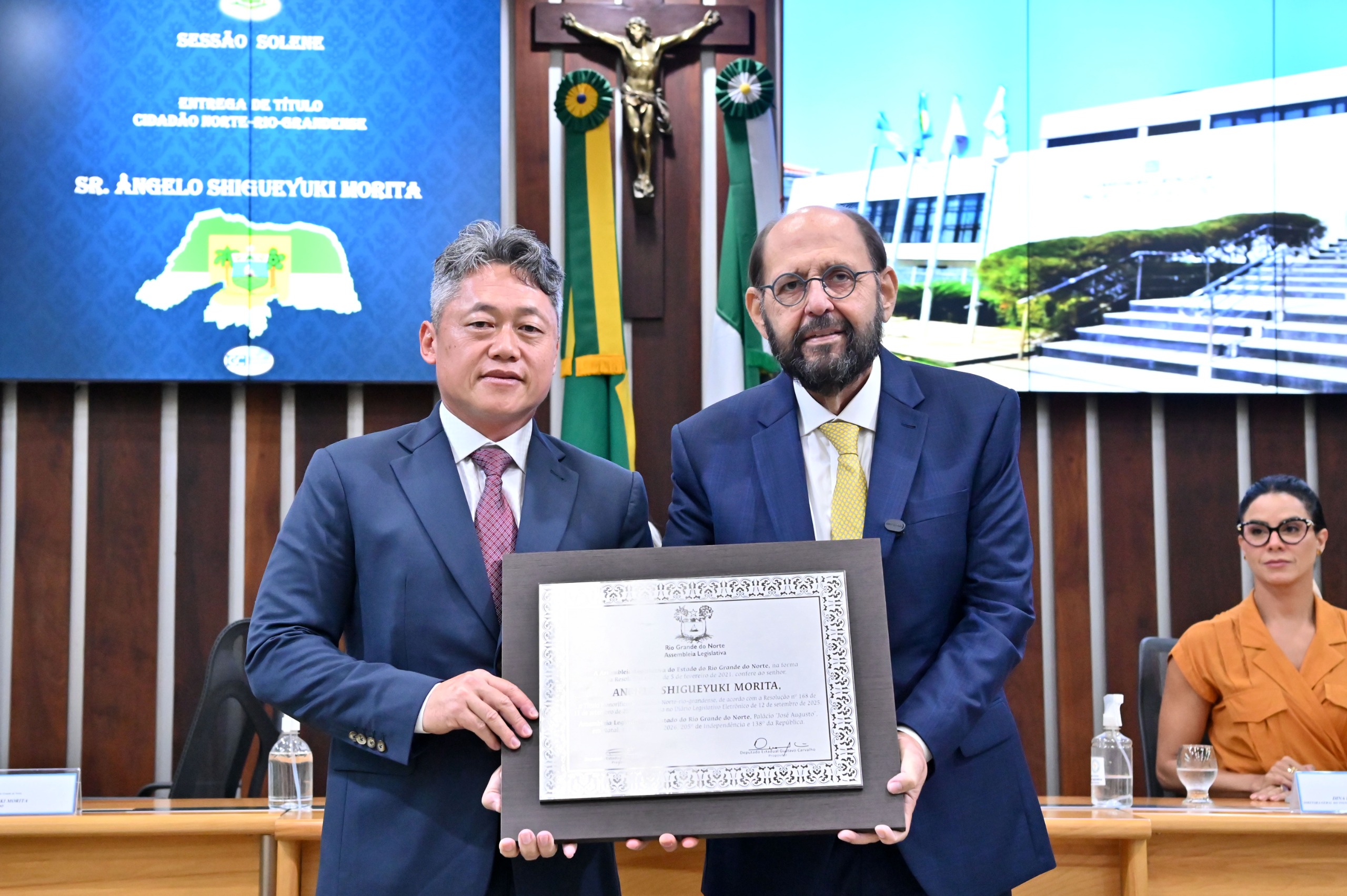 Assembleia do RN concede título a empresário Ângelo Morita